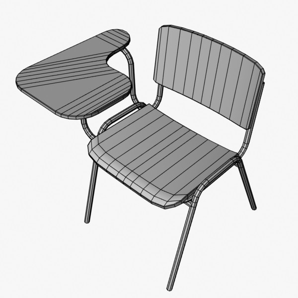 3d model student chair - Student Chair by mostlysquare