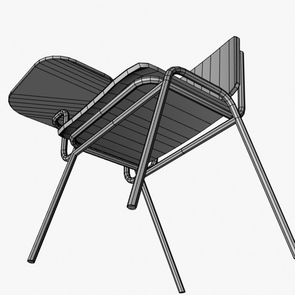 3d model student chair - Student Chair by mostlysquare