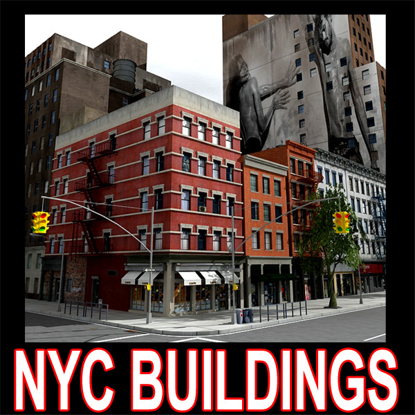 nyc city buildings 3d obj - Nyc Buildings A by Imagework