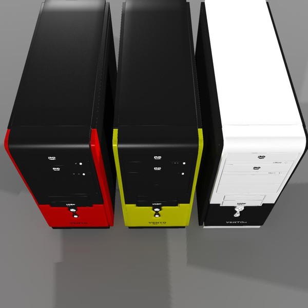 asus lcd monitor 3d max - Computer 3d model Red by PROmax_
