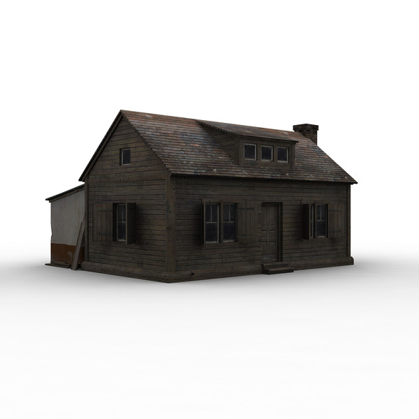 3d house old wooden farm - Old Farm by mariusce