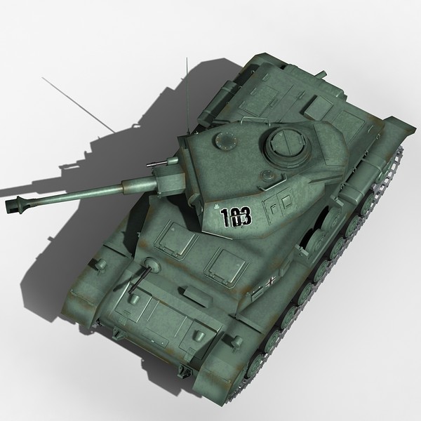 panzer tank 3d 3ds - Panzer IV tank feldgrau by Sandu_Bublic