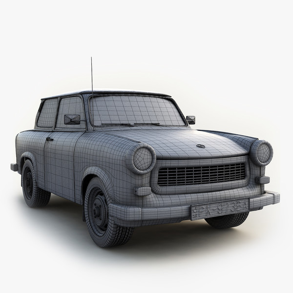 old classic car trabant 3d max - Trabant by mellow box