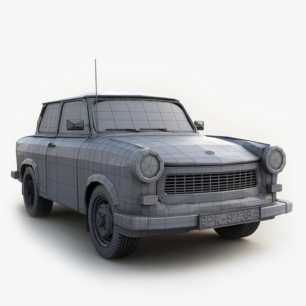 old classic car trabant 3d max - Trabant by mellow box