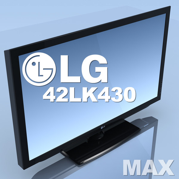 3d model of tv lg 42lk430 - TV LG 42LK430 MAX by 3DLocker
