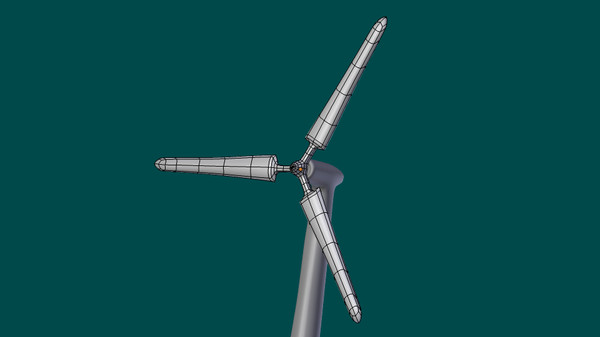 animate scenery green 3d model - Windmill by uniquedesign71