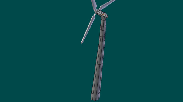 animate scenery green 3d model - Windmill by uniquedesign71