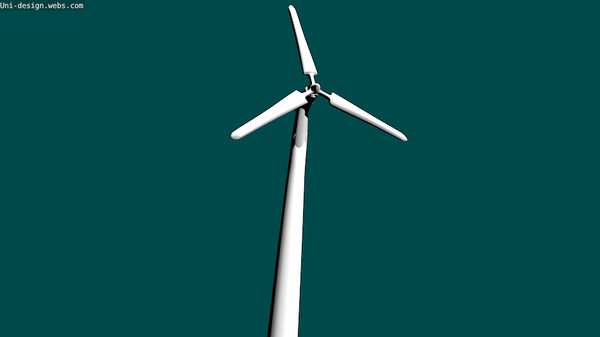 animate scenery green 3d model - Windmill by uniquedesign71