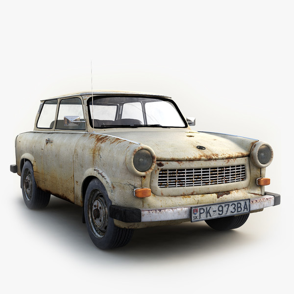 old classic car trabant 3d max - Trabant by mellow box