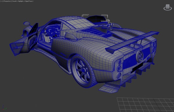 3d pagani zonda tricolore model - Pagani Zonda Tricolore by cg.laboratory