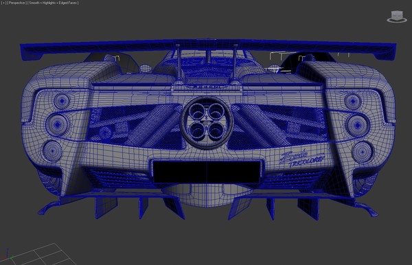 3d pagani zonda tricolore model - Pagani Zonda Tricolore by cg.laboratory