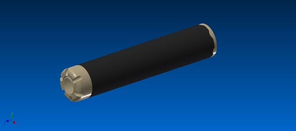 silencerco sparrow suppressor 3ds - Suppressors/Silencer: Silencerco SPARROW (new) by PaulNoiseLess