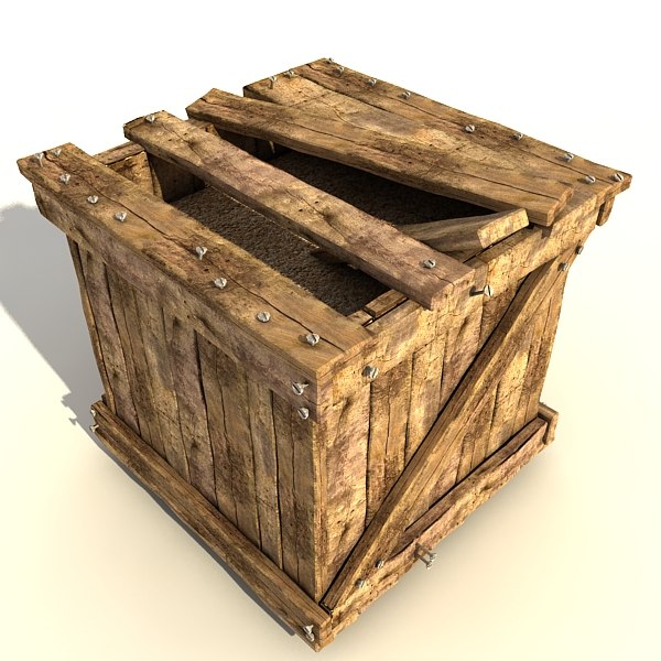 3d model wooden crates wood - wooden crates collection (2) by Litarvan
