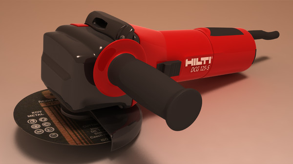 gringer hilti 125dcg 3d model - Hilti Angle Gringer 125DCG by emkei