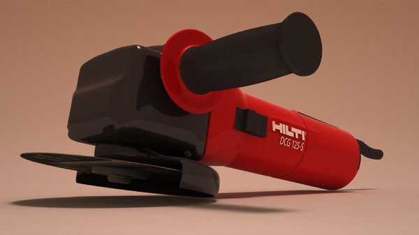 gringer hilti 125dcg 3d model - Hilti Angle Gringer 125DCG by emkei