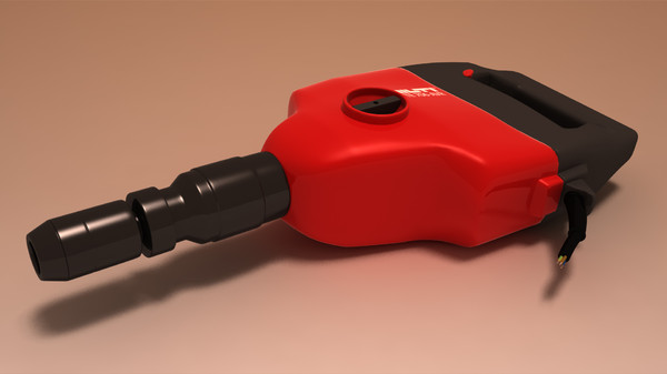 3d model chipping hammer hilti te - Hilti TE 706 - Chipping hammer by emkei