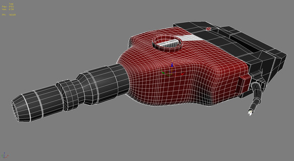 3d model chipping hammer hilti te - Hilti TE 706 - Chipping hammer by emkei