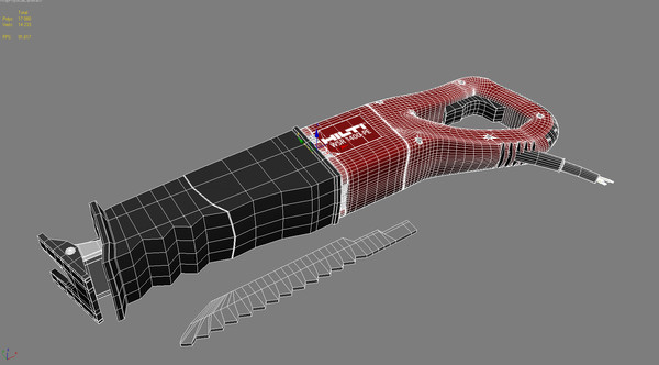 3d model straightforward saw hilti wsr - Hilti WSR 1400 PE - straightforward saw... by emkei