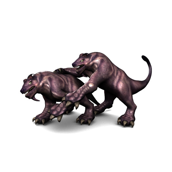character animation 3d obj - ZOKI THE BEAST by lekshman
