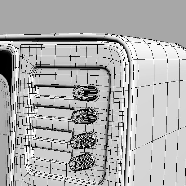 old style retro tv 3d model - Retro TV by mellow box