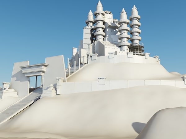 3d model landmark castle palace - Castle by happy_maker