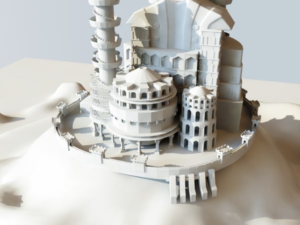 3d model landmark castle palace - Castle by happy_maker
