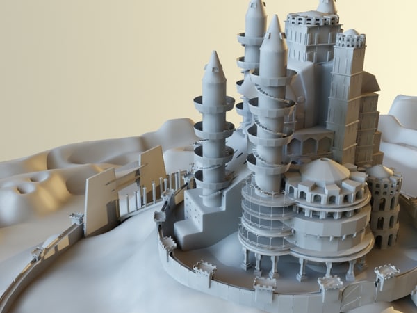 3d model landmark castle palace - Castle by happy_maker