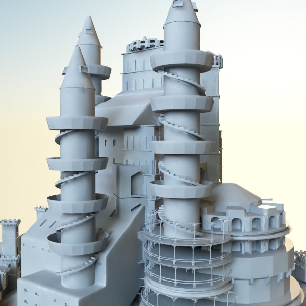 3d model landmark castle palace - Castle by happy_maker
