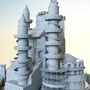 3d model landmark castle palace