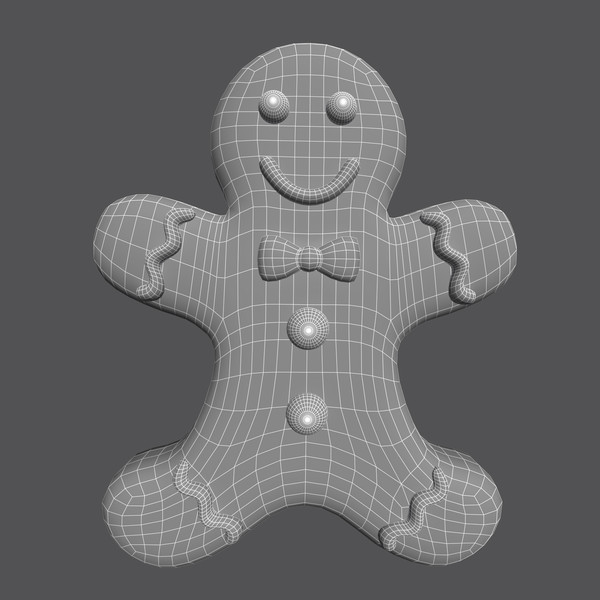 3d model android gingerbread - Gingerbread by PolyTron