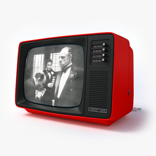 old style retro tv 3d model - Retro TV by mellow box