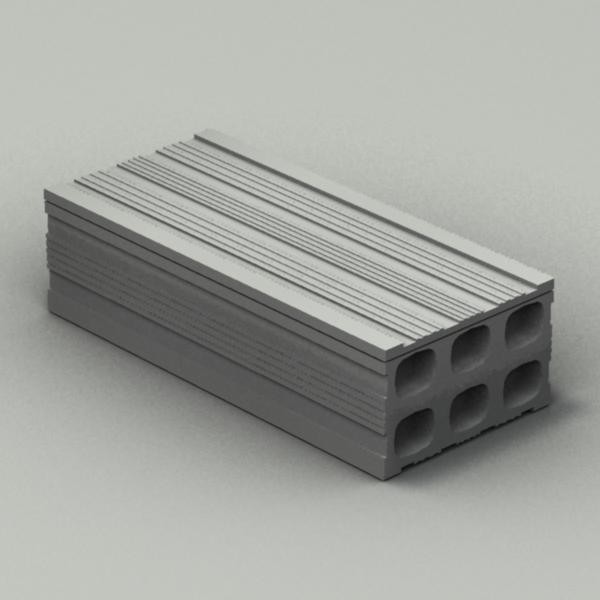 3d brick wooden box model - Wooden Brick Box by Sirren