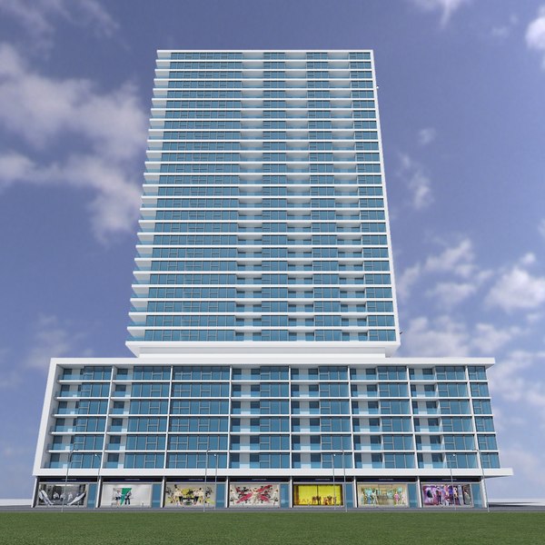 3ds max new skyscraper - day - New Skyscraper 1 - Day by fuuuuuu