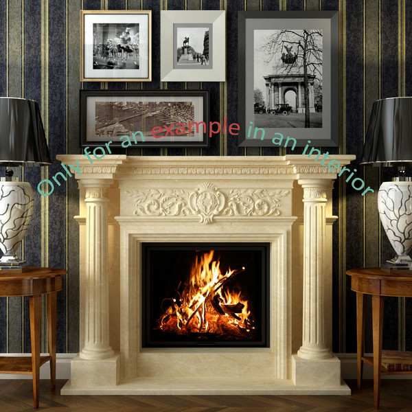3d fireplace 49 petra model - Fireplace 49 PETRA by evgen1986