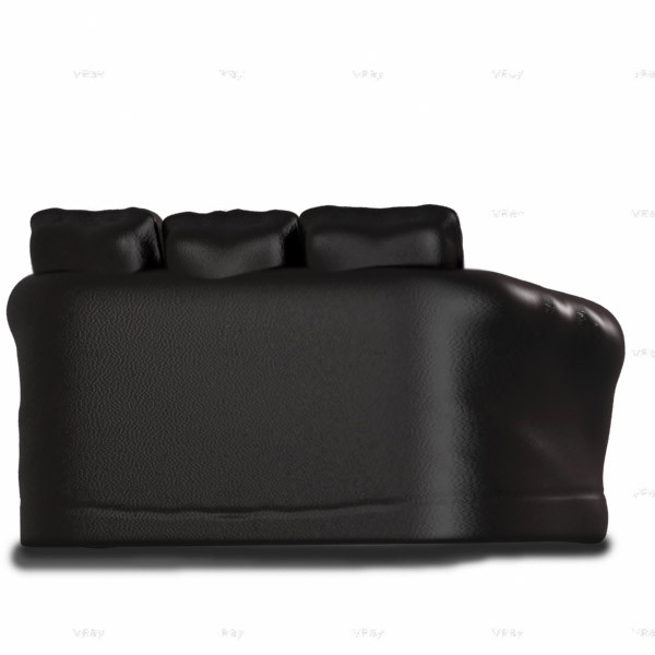 leather sofa 3d max - Leather Sofa by Interu2x