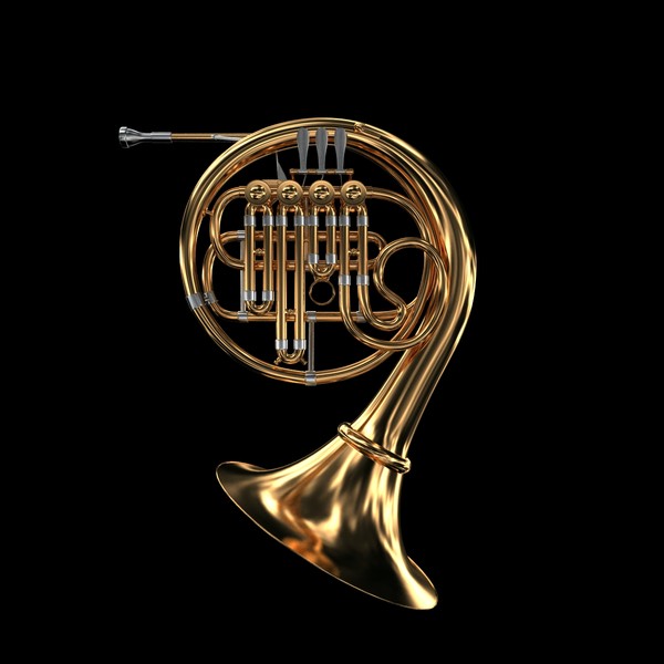 3d model french horn - French Horn by savitch