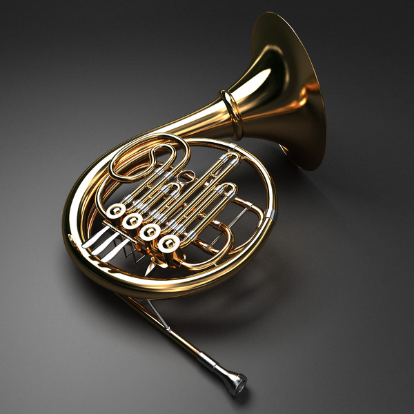 3d model french horn - French Horn by savitch