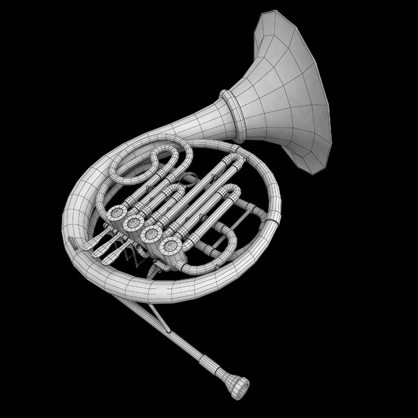 3d model french horn - French Horn by savitch