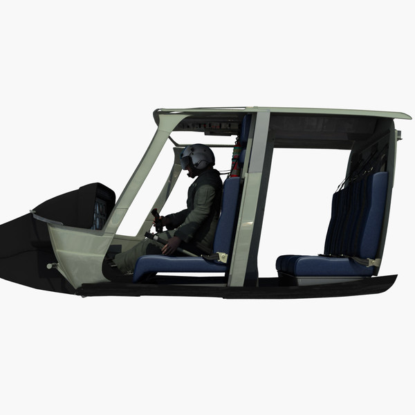 3d bell helicopter police - Bell Jetranger 206 Police Helicopter... by dynamo3D