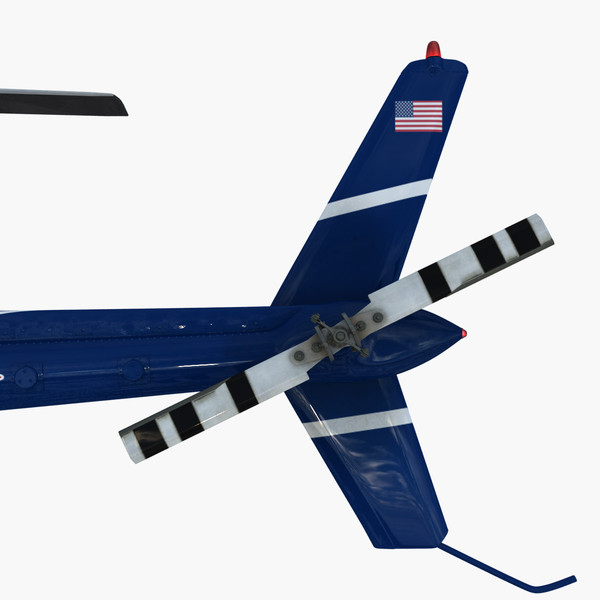 3d bell helicopter police - Bell Jetranger 206 Police Helicopter... by dynamo3D