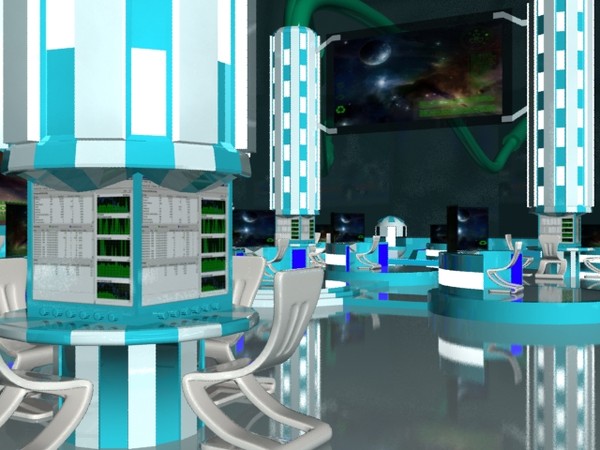 controll room ship 3d model - space ship controll room by donkiman