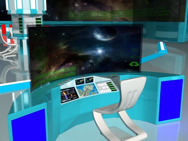 controll room ship 3d model - space ship controll room by donkiman