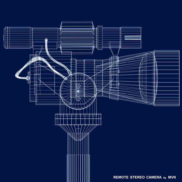 remote stereo camera 3d obj - Remote Stereo Camera by mvn