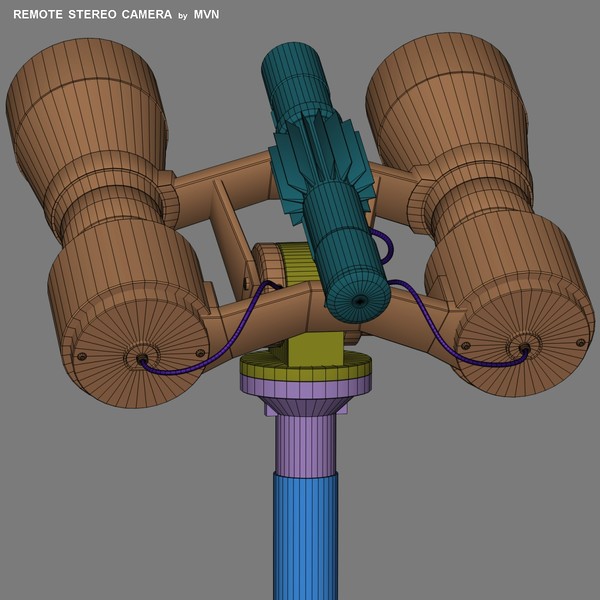 remote stereo camera 3d obj - Remote Stereo Camera by mvn