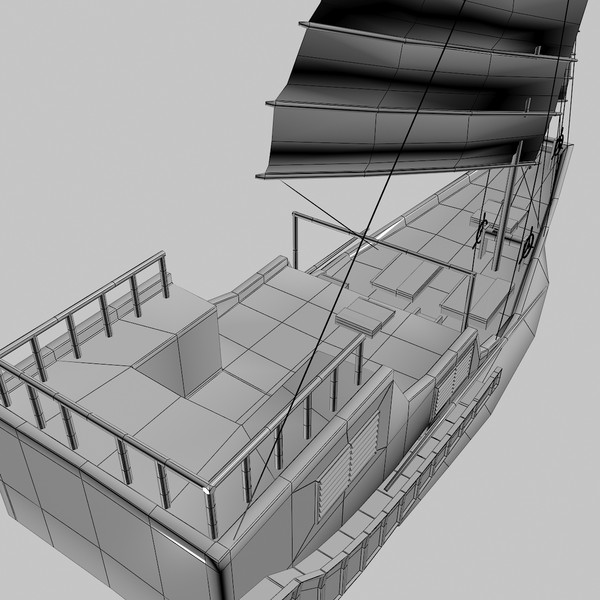 chinesse junk boat 3d model - Junk Boat by backdoorcreative