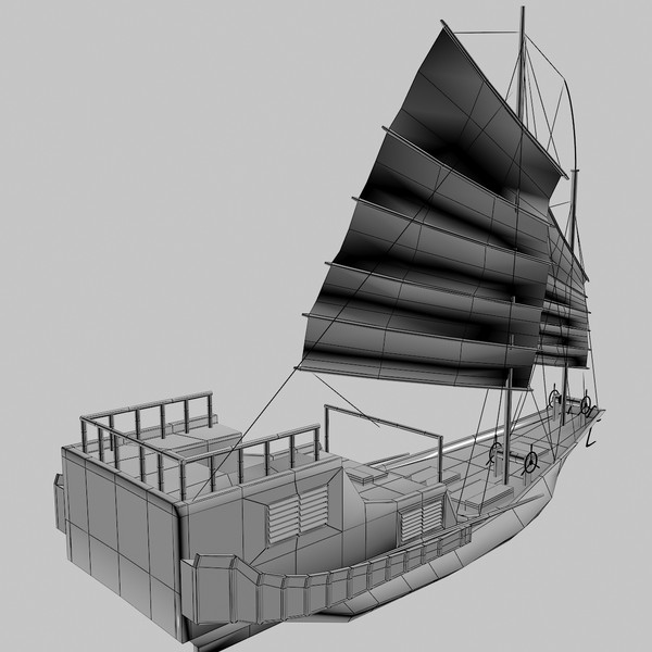 chinesse junk boat 3d model - Junk Boat by backdoorcreative