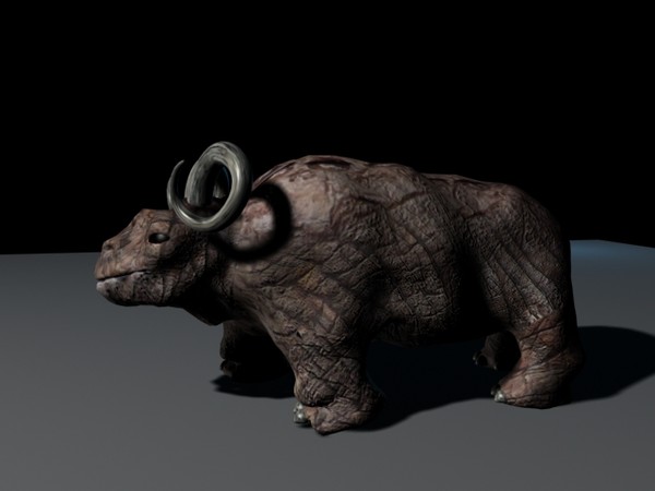 3d horned beast model - Horned Beast by regevgamliel