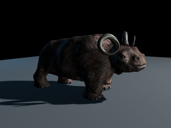 3d horned beast model - Horned Beast by regevgamliel