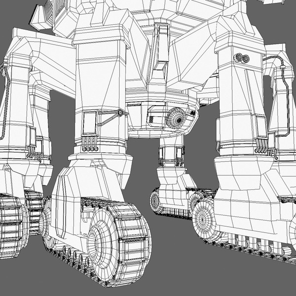 3d model of mobile landing robot character - Landing Robo LR-12 by Tschirner