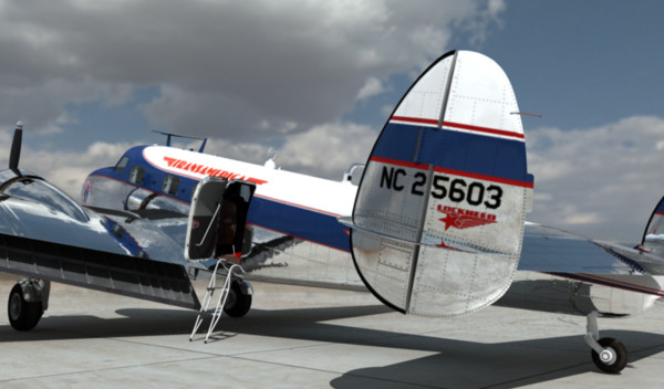 lockheed electra 12a 3d model - Lockheed Electra 12A... by damaggio